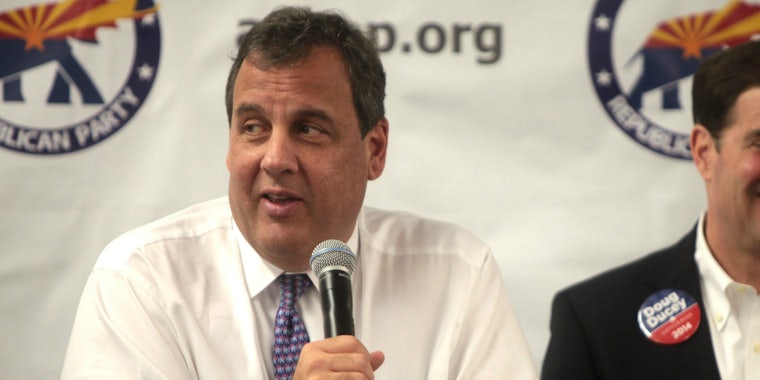 Former New Jersey Governor Chris Christie warned that Trump's 'hyperbolic' style of speaking could land him in hot water with Robert Mueller.