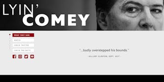 The Republican National Committee (RNC) has launched LyinComey.com to push back against former FBI Director James Comey.