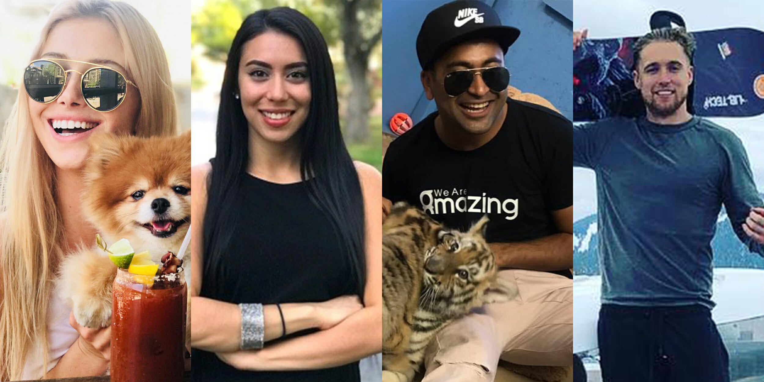 Pictures of four identified victims of plane crash