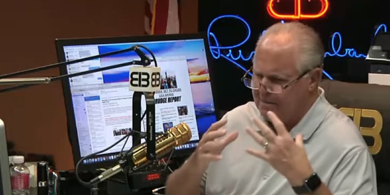 Conservative radio host Rush Limbaugh has some theories about the so-called pee tape.