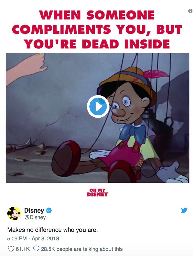 Twitter Dark Disney