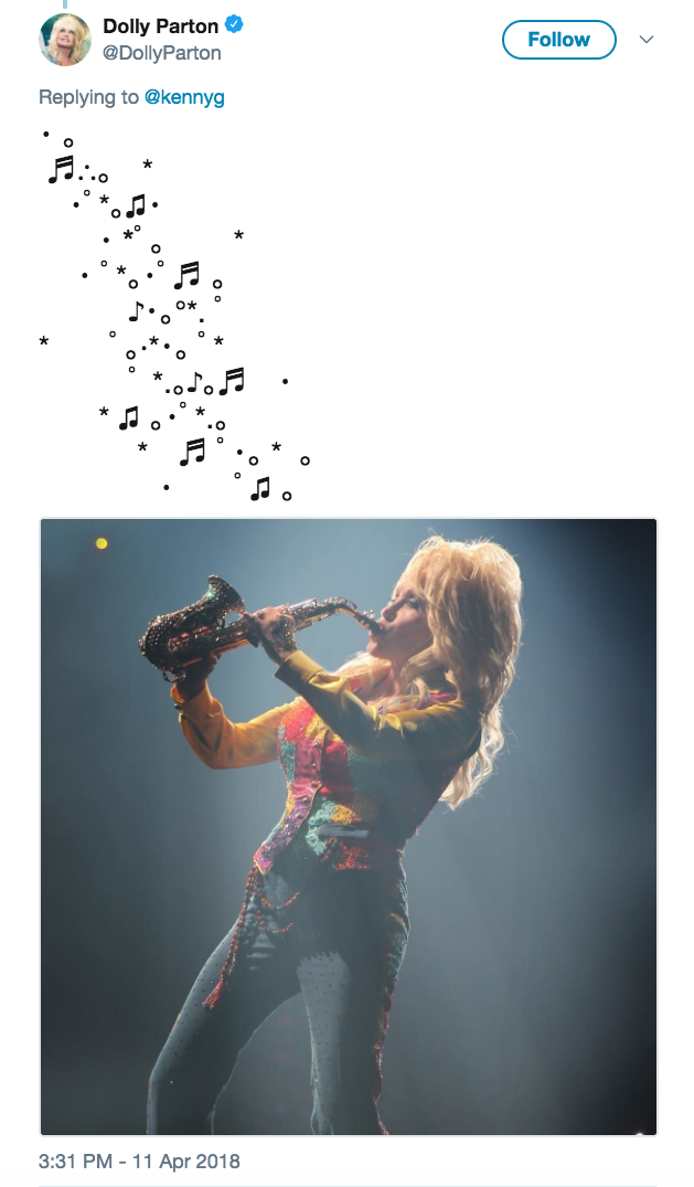 Dolly Parton Kenny G Tweet Stars Meme