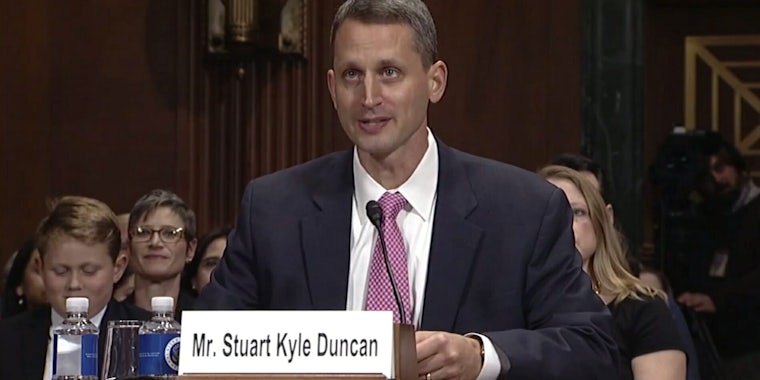 Hobby Lobby lead counsel Stuart Kyle Duncan is set to serve as a federal judge.