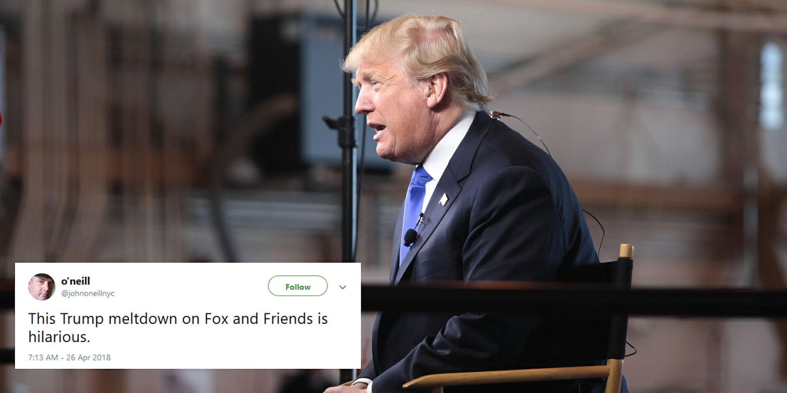 The internet had a lot to say about President Donald Trump's interview on Fox & Friends on Thursday morning.