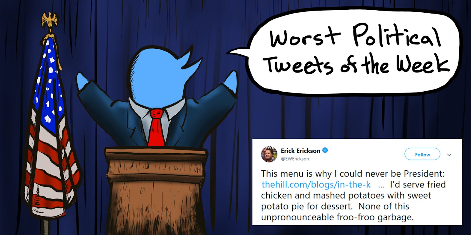 The Daily Dot rounds up the worst political tweets of the week from April 20 to April 27.