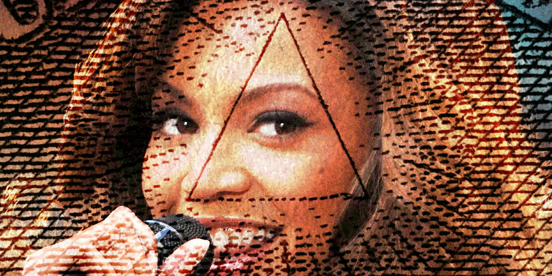 Beyonce Knowles with Eye of Providence