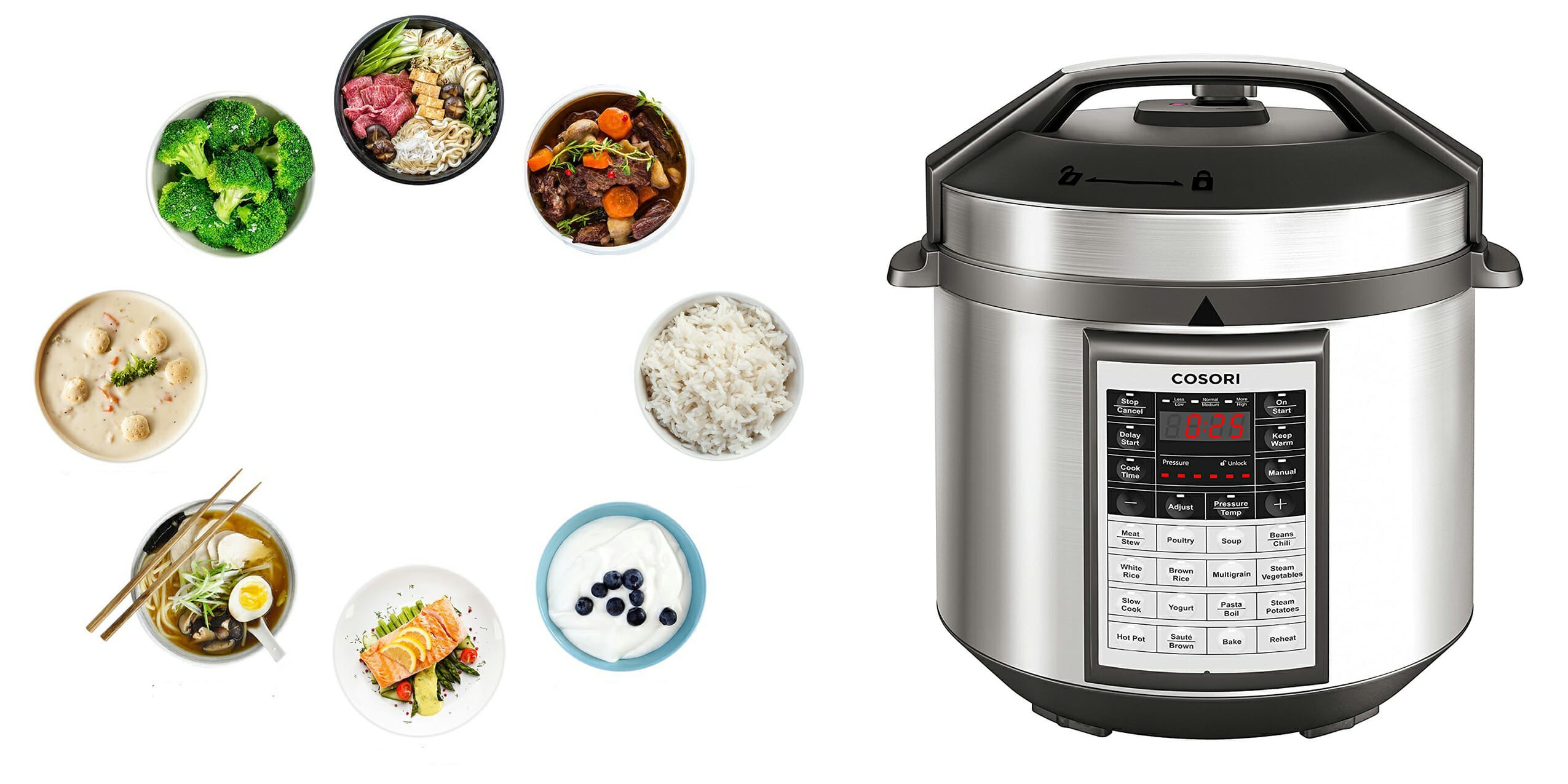 COSORI 8-Qt. Multi-Function Pressure Cooker at $60 for today only