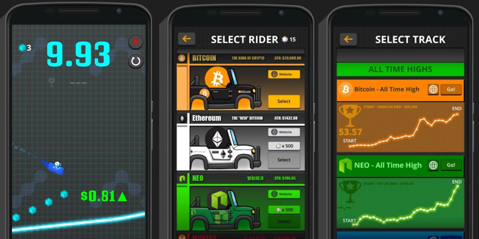 Crypto Rider screen shots
