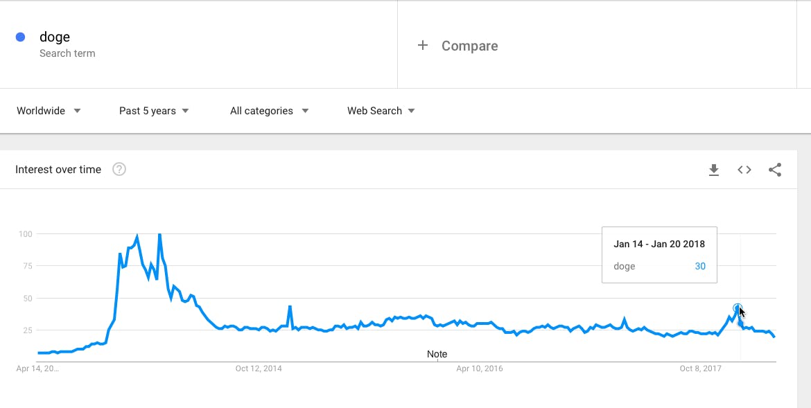 doge google trends