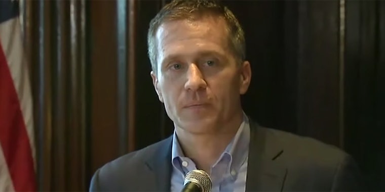 Missouri Gov. Eric Greitens called allegations against him of blackmail and abuse 'a political witch hunt.'
