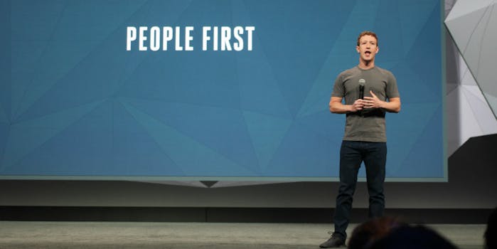 facebook ceo mark zuckerberg on stage people first
