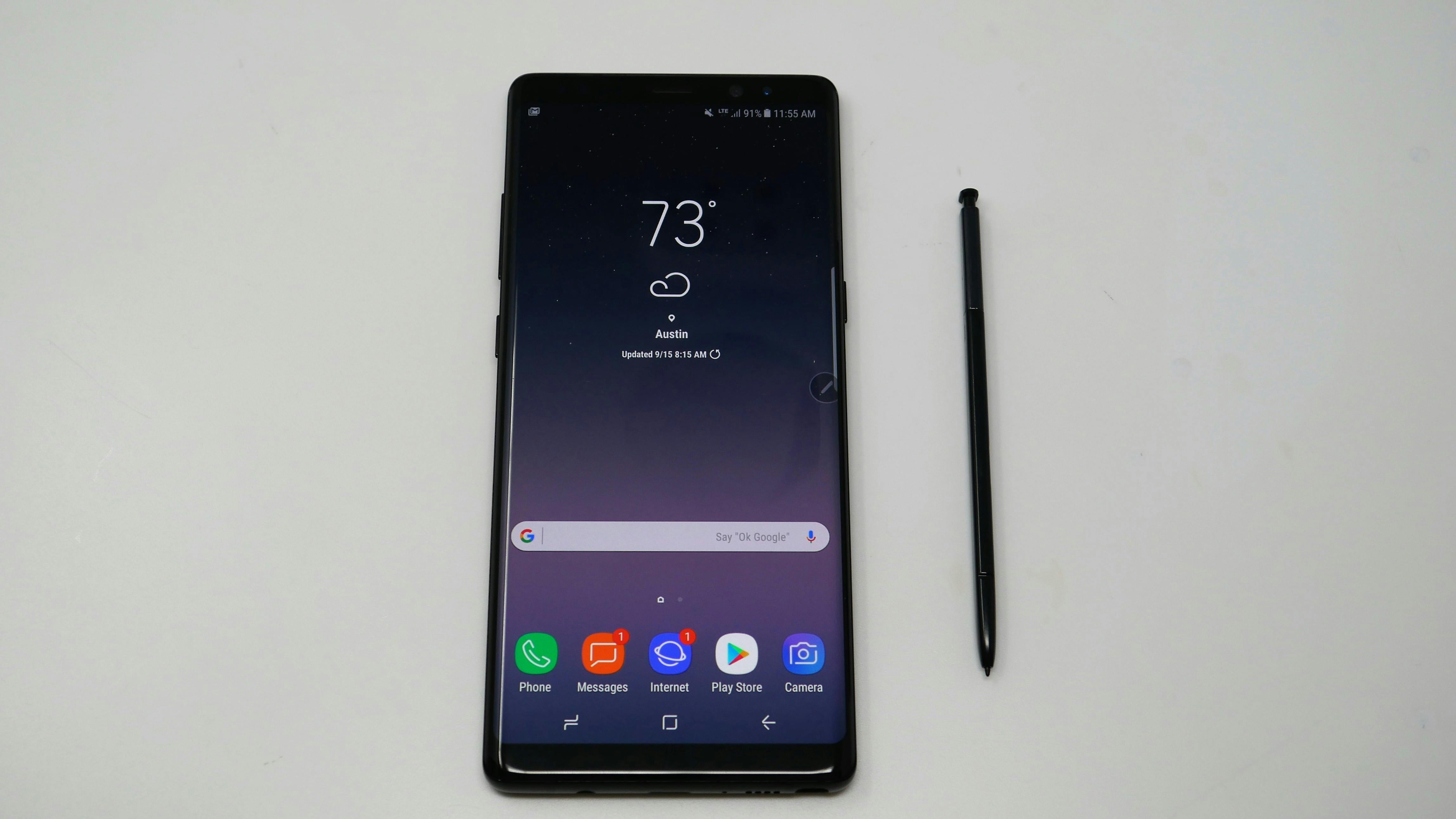 best smartphones 2018 - samsung galaxy note 8 display s pen