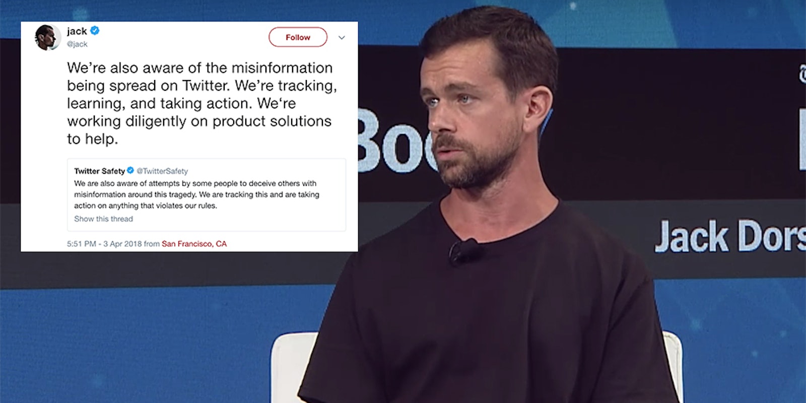 Twitter announced amid news of the shooting at YouTube's headquarters that it would delete tweets spreading 'misinformation.'