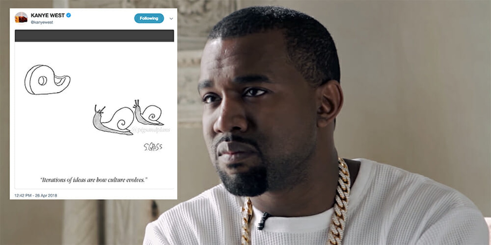 Kanye West tweets New Yorker cartoon