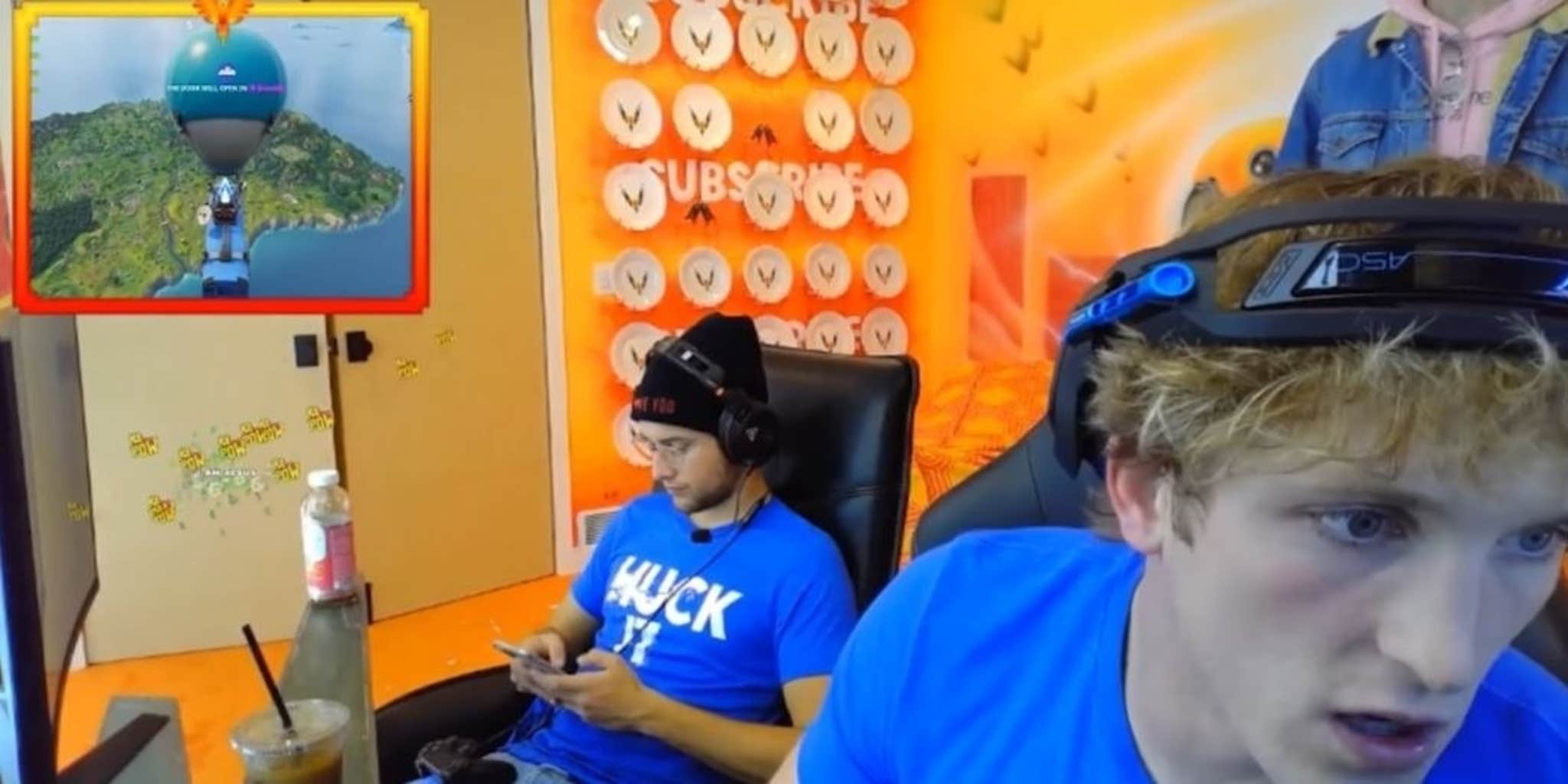 Logan Paul Steamed Fortnite on Twitch for the First Time