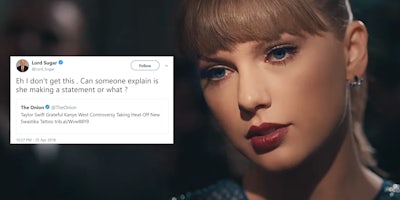 'Onion' Article About Taylor Swift's Face Tattoo Spurs Epic Twitter Thread