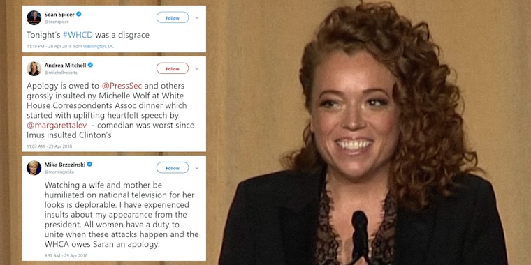 Michelle Wolf at the White House Correspondents' Dinner