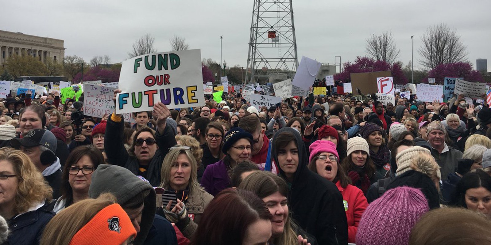 People striking to fund education in Oklahoma