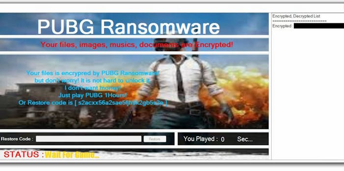 pubg ransomware cyberattack