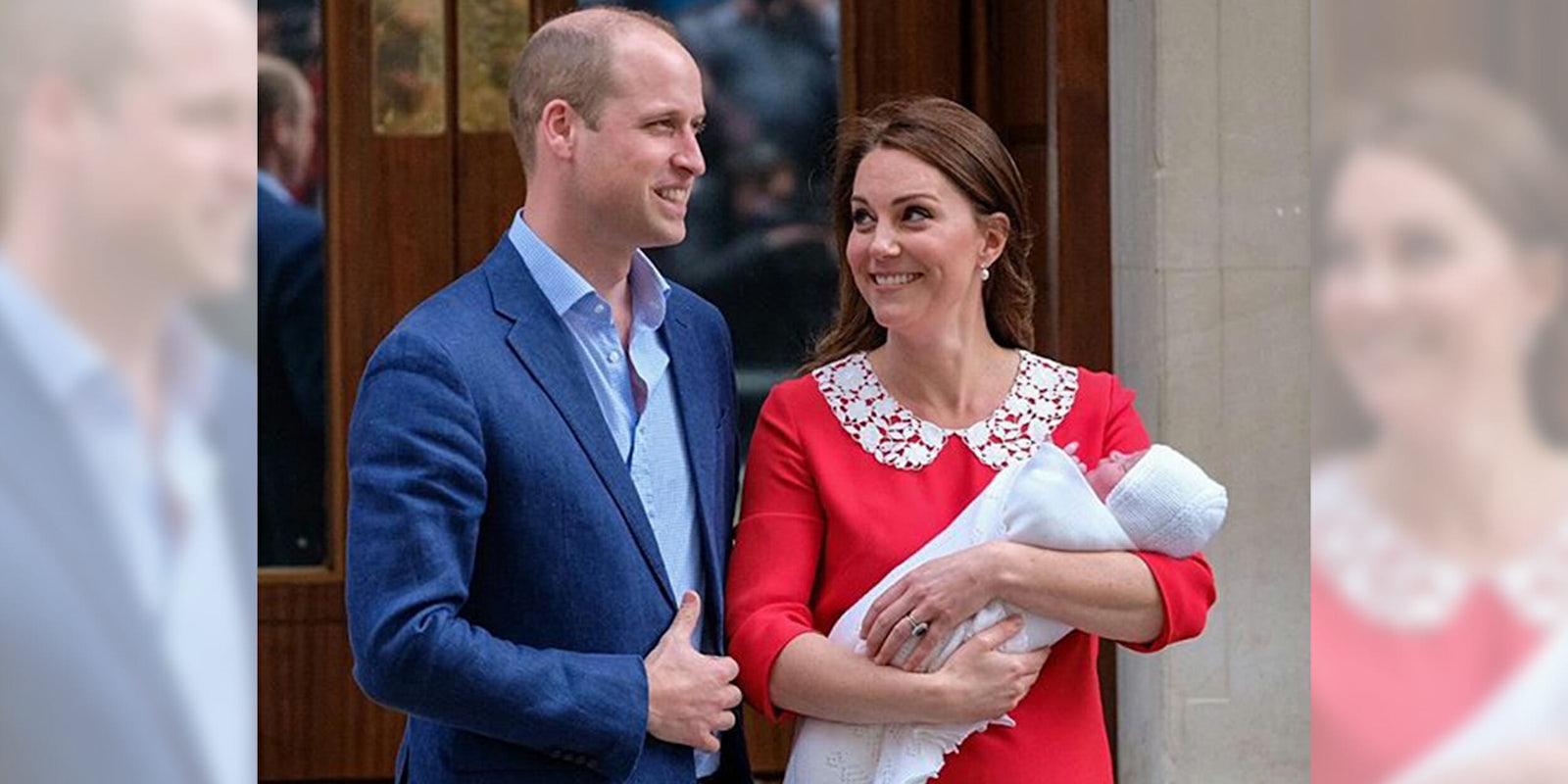 Duke and Duchess of Cambridge with their new son