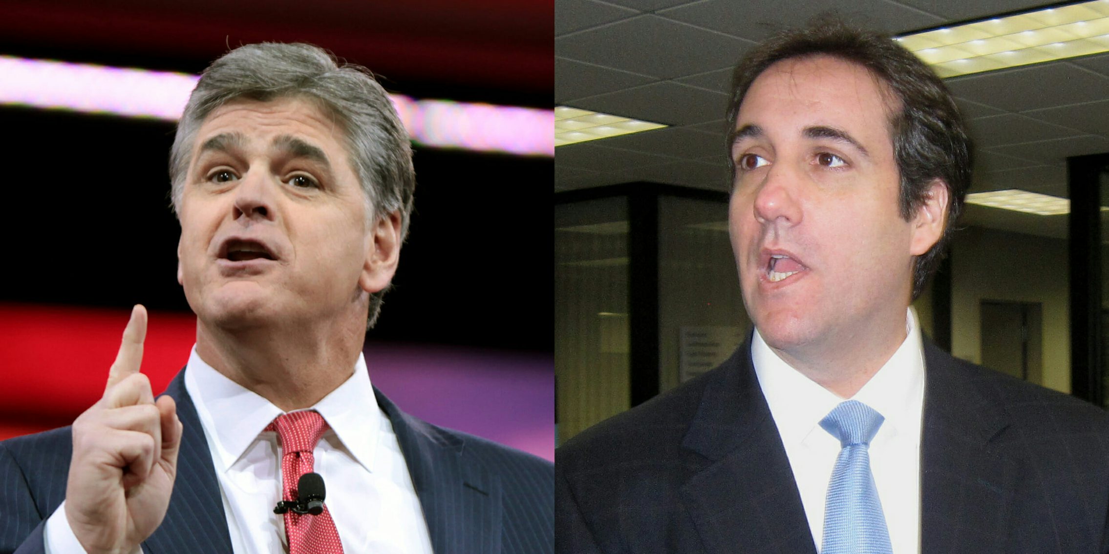 Sean Hannity and Michael Cohen