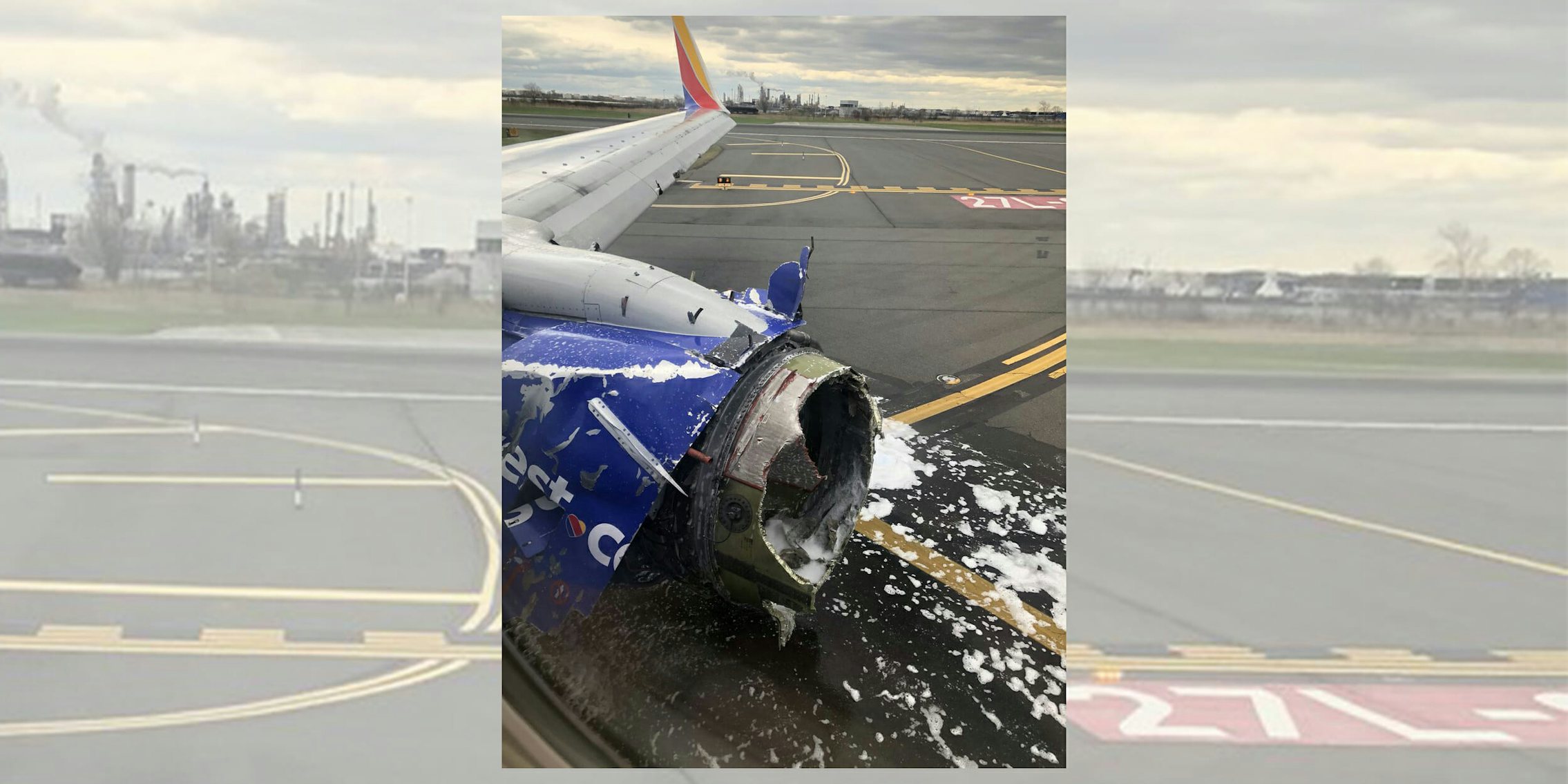 Southwest airline engine emergency landing