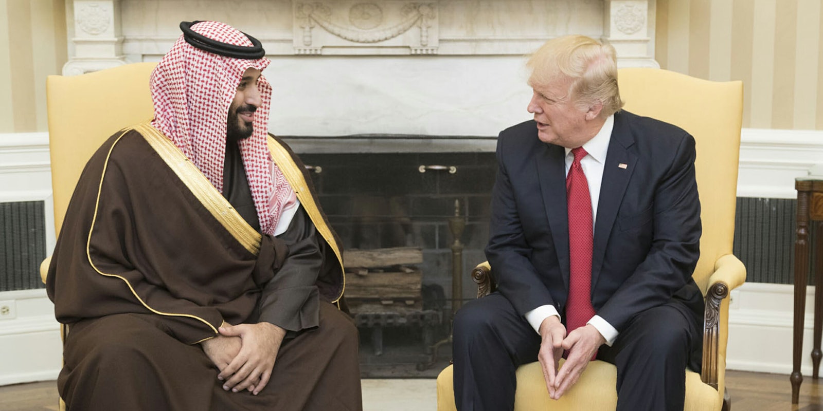 Donald Trump speaks with Mohammed bin Salman