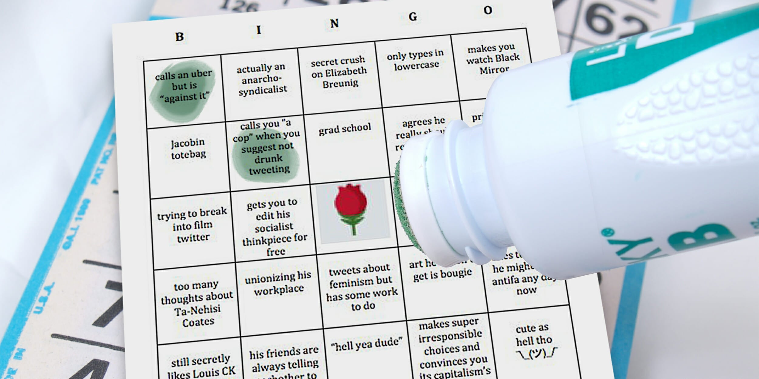 These Twitter Bingo Cards Make Fun of People You'll Date