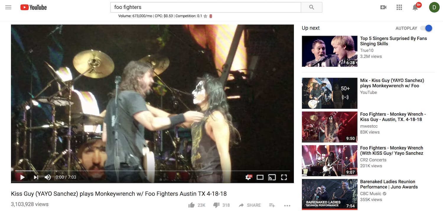 foo fighters and kiss guy
