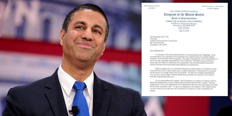 Thirteen members of the House Committee on Energy and Commerce called out Federal Communications Commission (FCC) Chairman Ajit Pai for his 'evasive responses' and 'outright refusal to respond' to their concerns about net neutrality and other topics. 