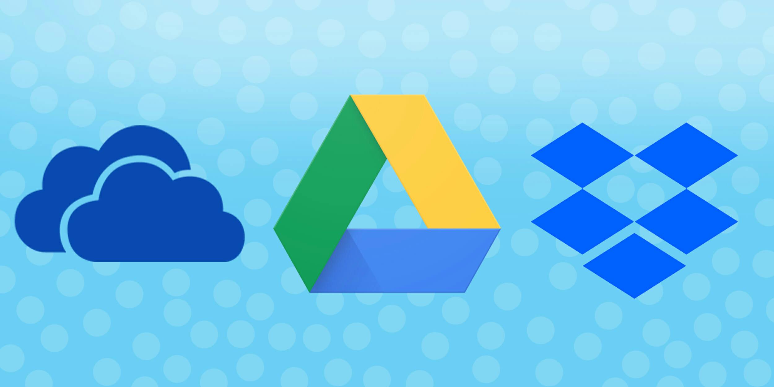 Google Drive vs OneDrive vs Dropbox