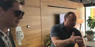 InfoWars host Alex Jones teamed up with far-right provocateur Milo Yiannopoulos to "storm" a Google Fiber store on Monday and accomplished pretty much nothing.