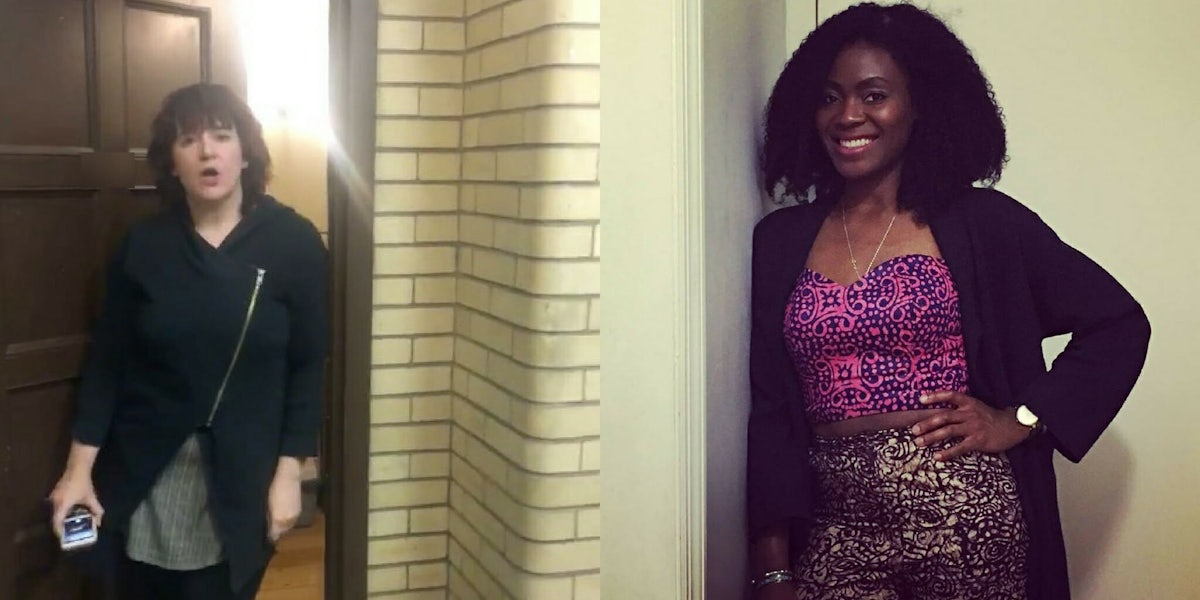 Lolade Siyonbola and another Yale student who called the cops on her for sleeping in a commons room.