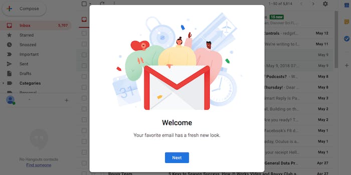 how to setup gmail offline mode - New Gmail welcome image