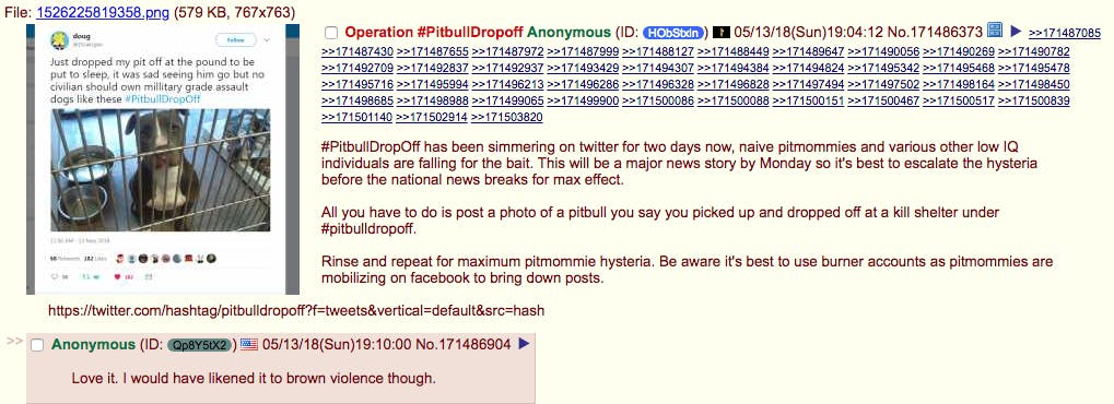 pitbull dropoff 4chan hoax