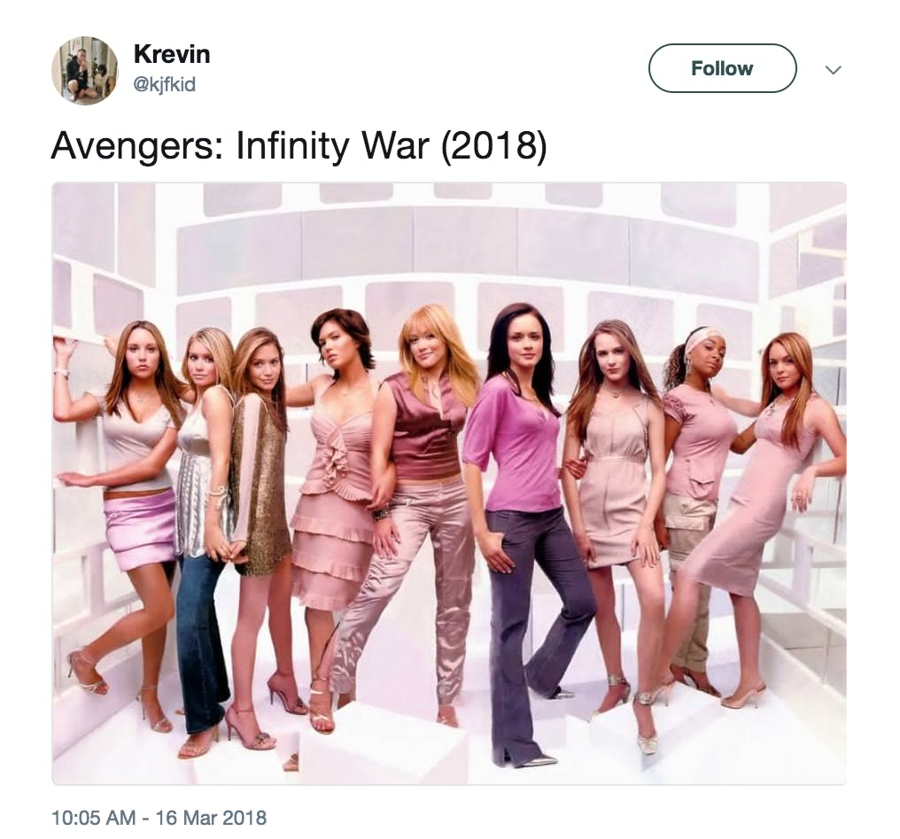 Infinity War Crossover Meme