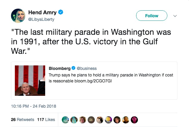 trump military parade