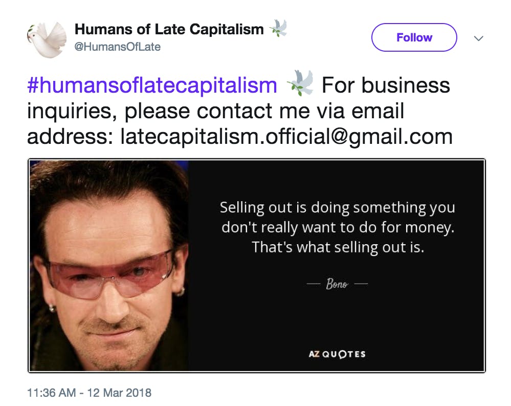 Humans of Late Capitalism Twitter