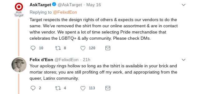 Queer Latinx painter Felix d'Eon alleges Target stole one of his designs for a t-shirt.