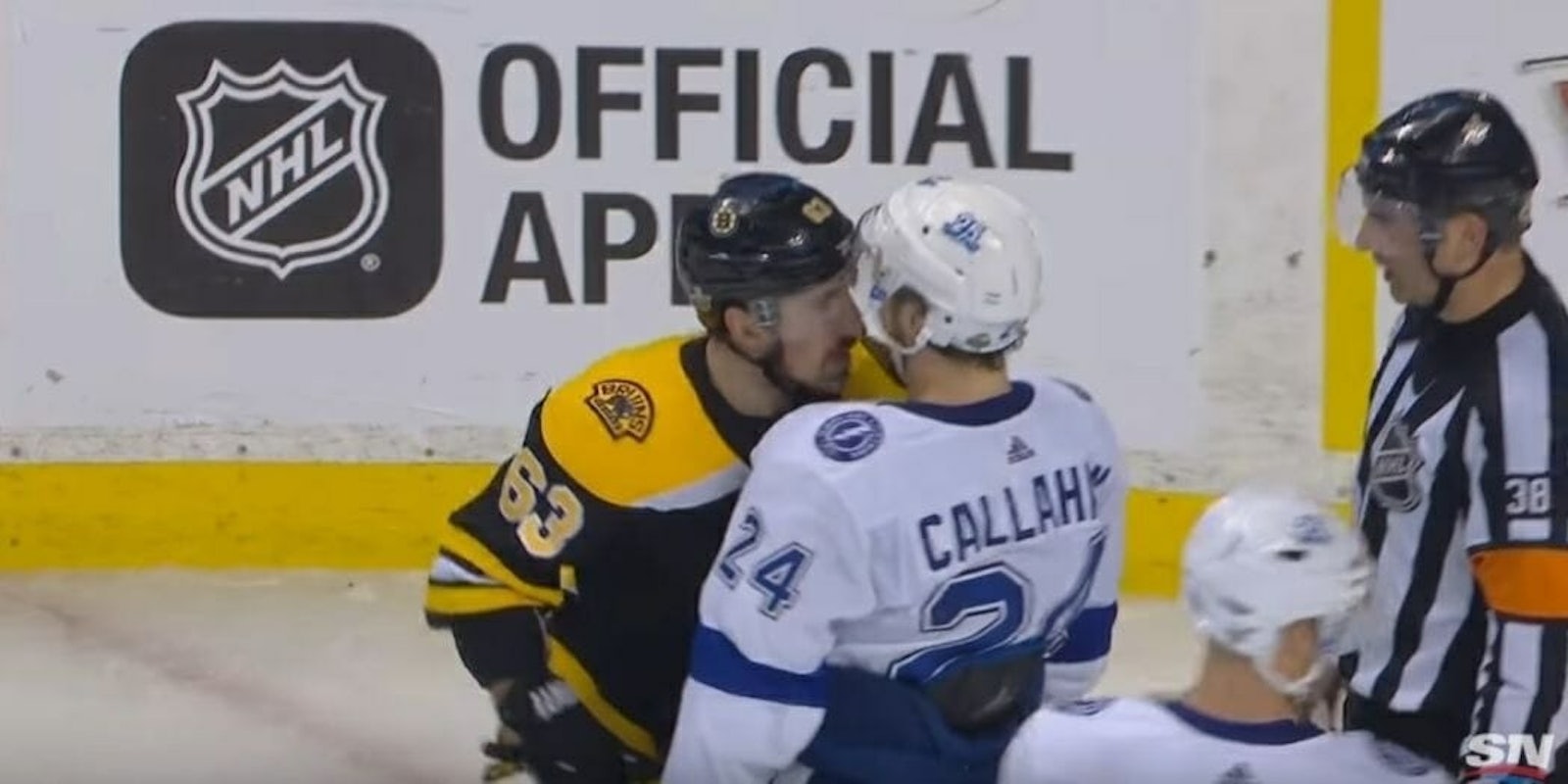 Brad Marchand Bruins NHL licking