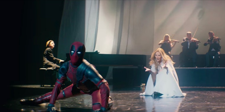 deadpool Deadpool Steals Spotlight in Céline Dion's 'Ashes' Music Videoceline dion