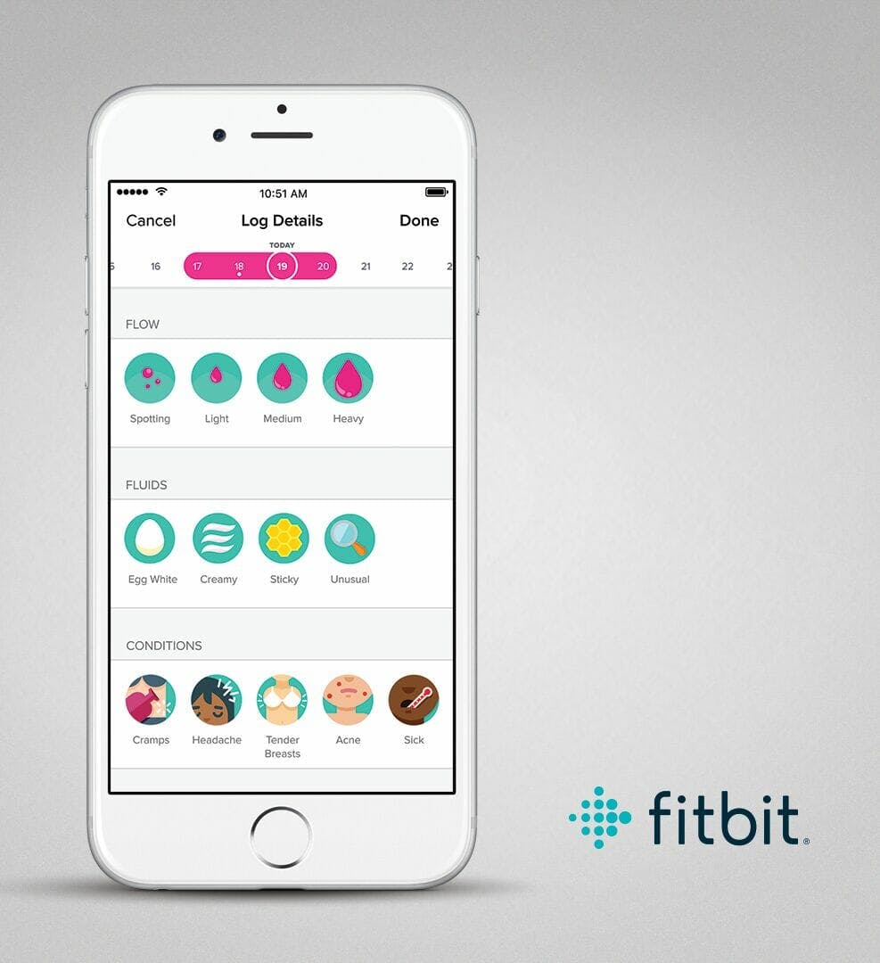 Fitbit period tracking on iOS