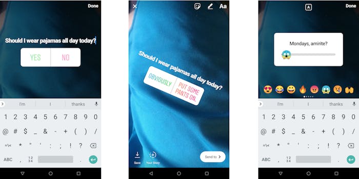 Instagram Sticker Polls on Android