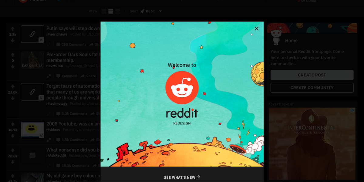 Reddit Night Mode