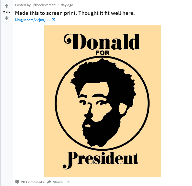 A pro-Trump Reddit community has been taken over by fans of Donald Glover.