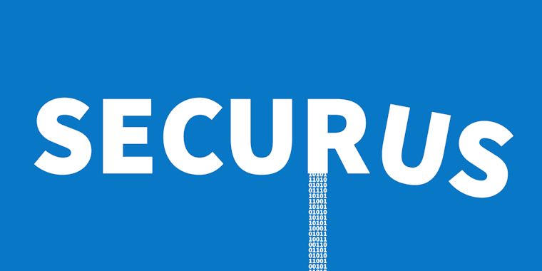 Securus logo leaking binary data from 'R'