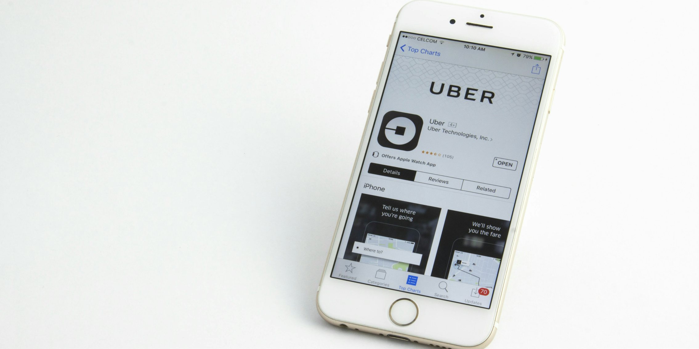 uber ride-hailing app