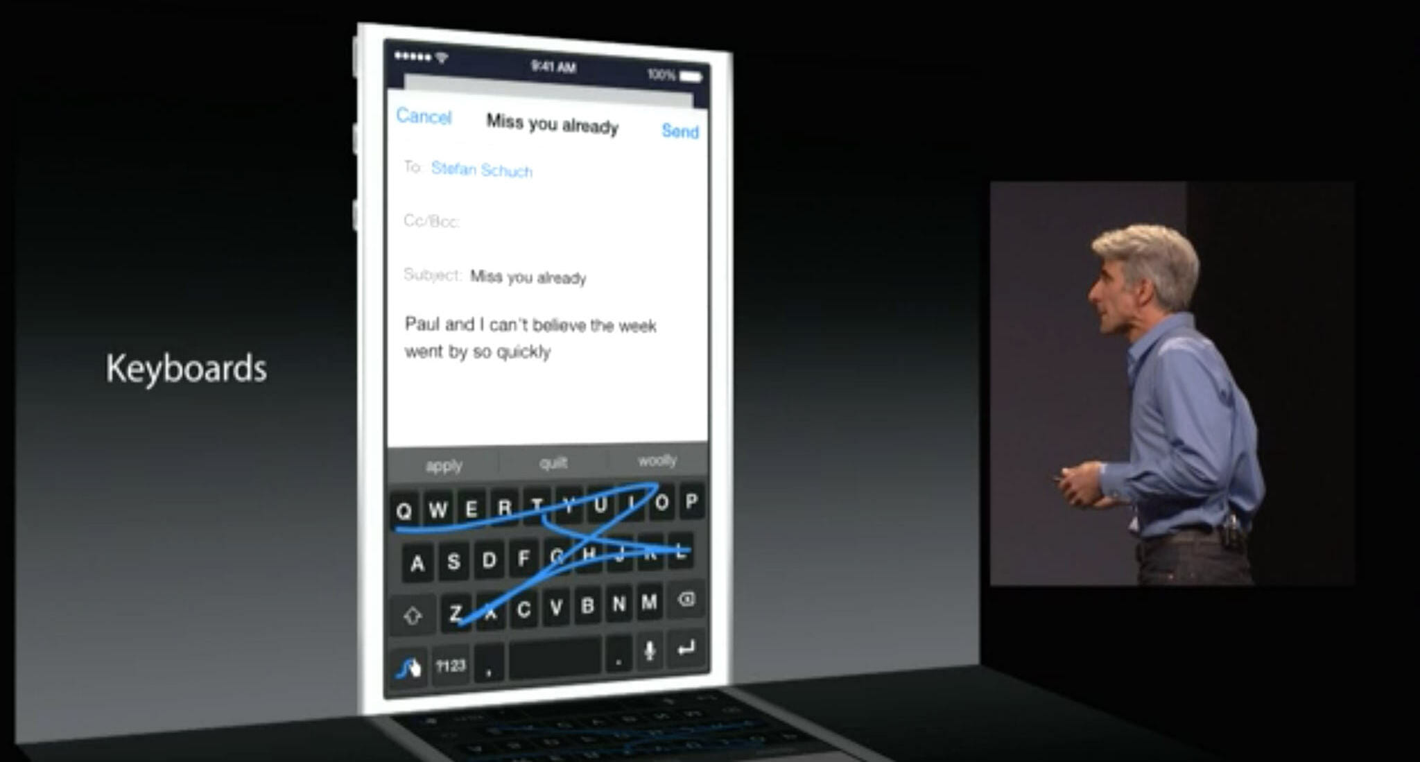 Swiftkey Apple Keynote