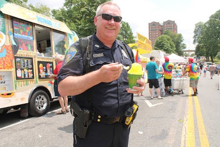 Many LGBTQ Americans feel uncomfortable with police officers at Pride.