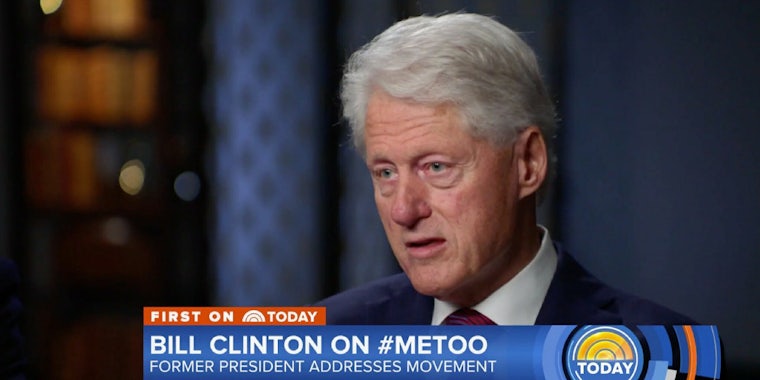 Former President Bill Clinton addressed the #MeToo movement on 'Today.'